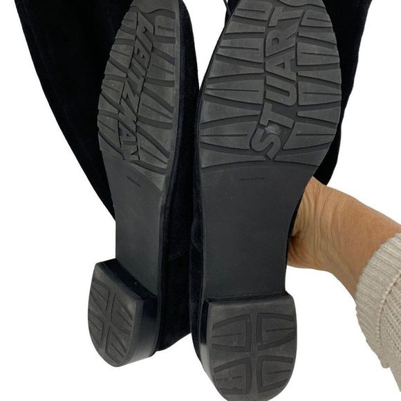 Stuart Weitzman Womens Lowland Over The Knee Boot Black Suede Stretch 9.5W 2586 - Picture 9 of 16